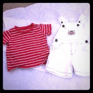 Carters Boy overall set 9months